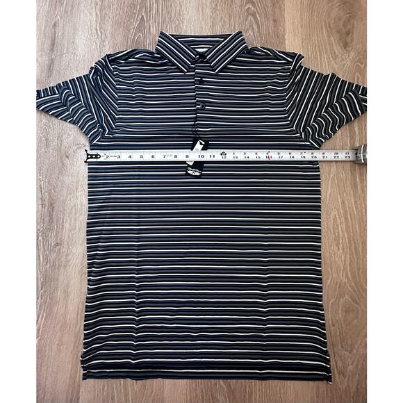 Straight Down|Reese Stripe‎ Polo|Blue/Grey/White|NWT|SZ S - Picture 3 of 6